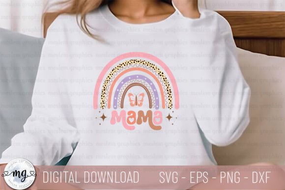 A Boho Mother's Day Design Asset for T-Shirt Graphics & More