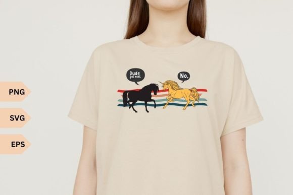 A Mythical Rainbow Graphic for Playful Small Business T-Shirt Designs
