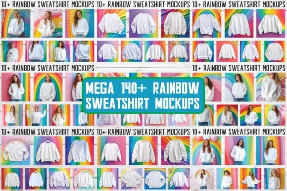 A Rainbow Sweatshirt Bundle for Embroidery Projects
