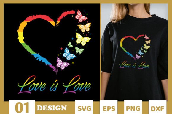 Butterfly Heart Rainbow SVG: A Graphics Asset Review for T-Shirt Designs & Branding