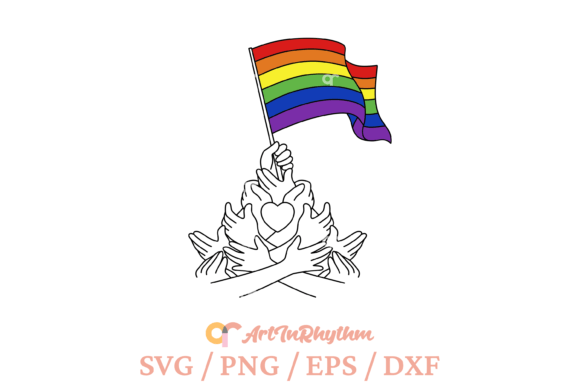 Crafting Pride: A Rainbow Flag SVG for T-Shirts & Graphics