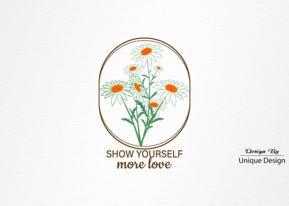 Daisy Vintage Flower Sublimation Graphics for T-Shirt Designs