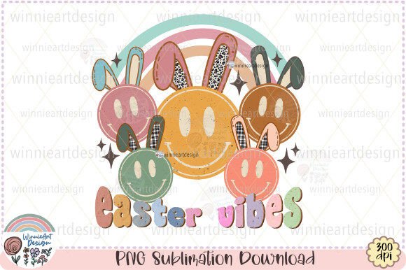 Groovy Easter Graphics for Modern T-Shirt Designs & Blog Content