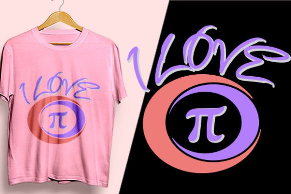 I LOVE PI Sublimation Design for Graphics and T-Shirt Design