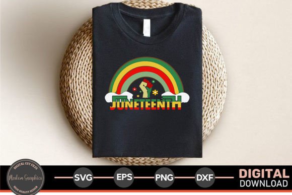 Juneteenth Rainbow SVG: A Versatile Graphic for Merchandise