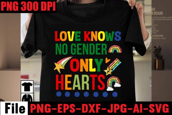 Love Knows No Gender Hearts: A Versatile Graphic for Branding & Packaging